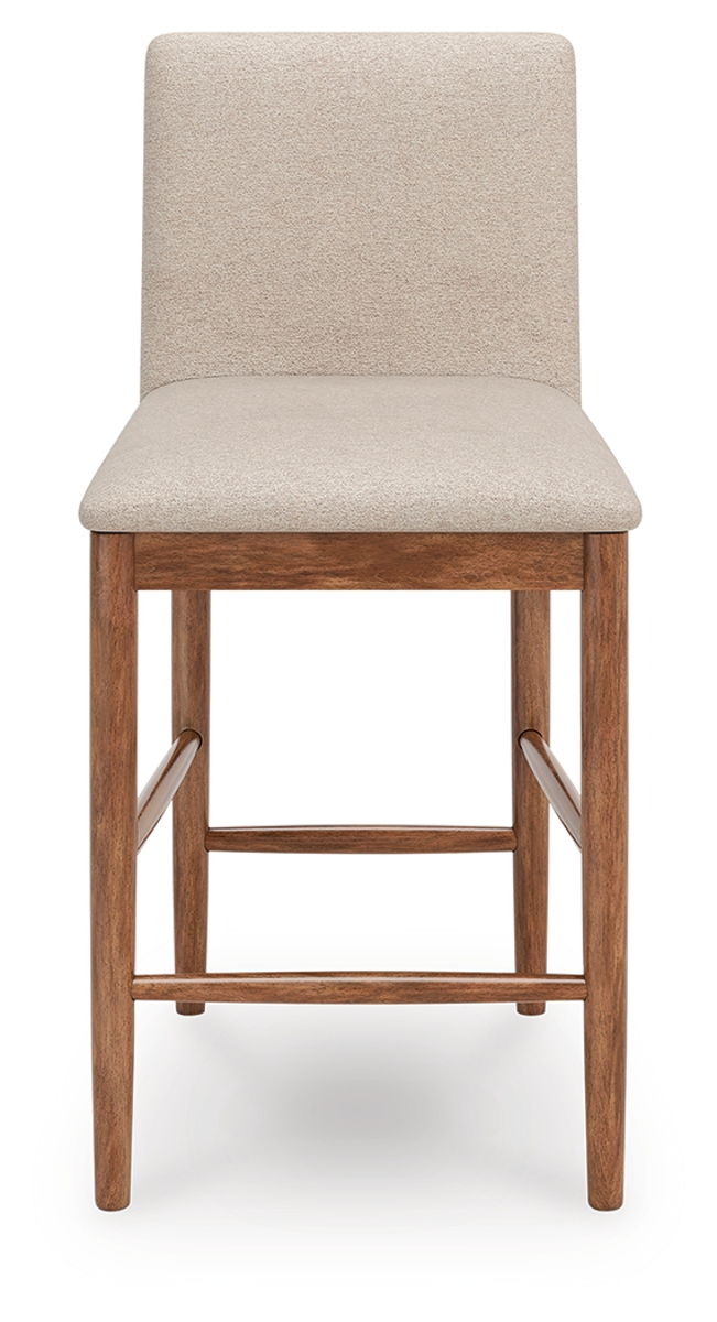 Isanti - Upholstered Barstool (Set of 2) - Light Brown - Image 3
