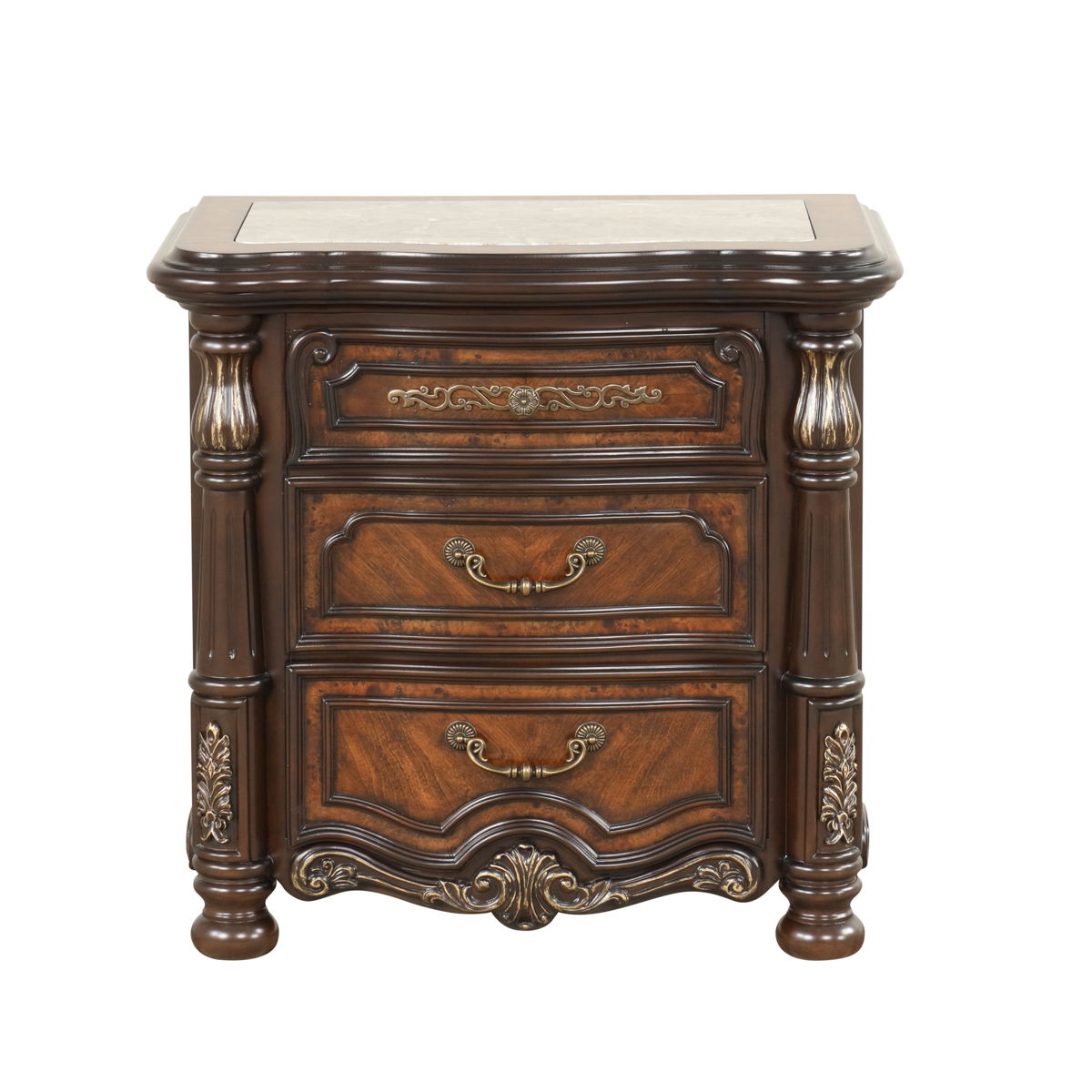 Bella Notte - Nightstand - Mahogany Brown - Image 3