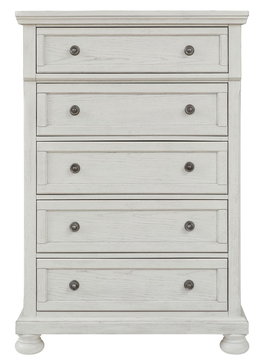 Robbinsdale - Five Drawer Chest - Antique White - Image 4