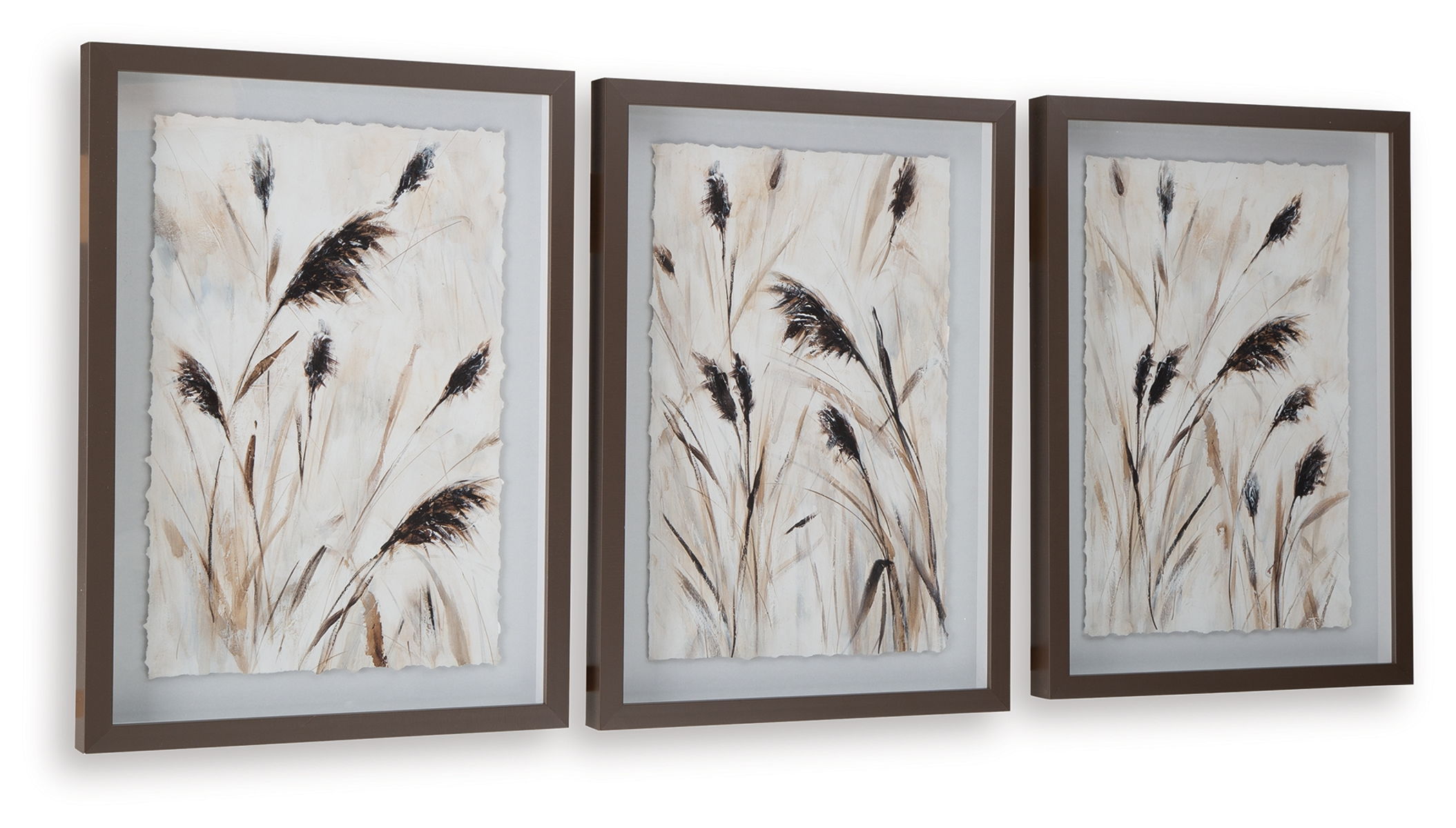Honslow - Wall Art Set (Set of 3) - Brown / Black / White - Image 4