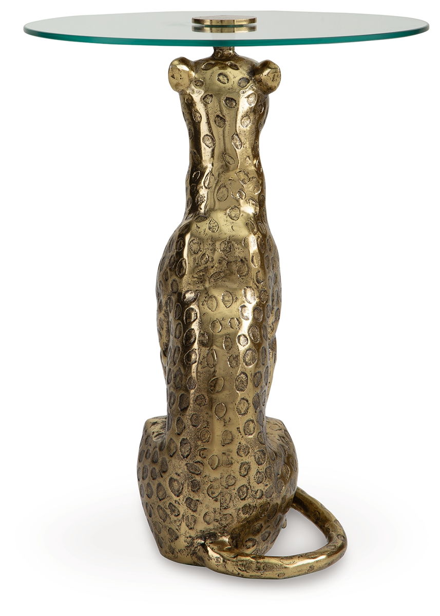 Vallain - Accent Table - Antique Gold Finish - Image 3