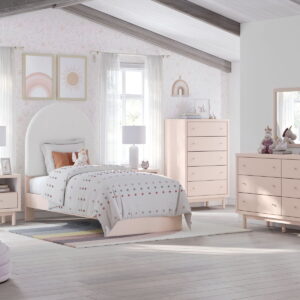 Wistenpine - Upholstered Panel Bedroom Set