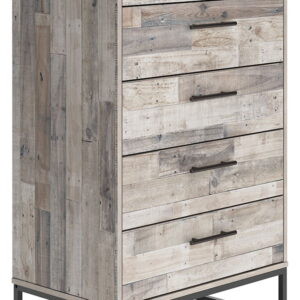 Neilsville - Five Drawer Chest - Whitewash
