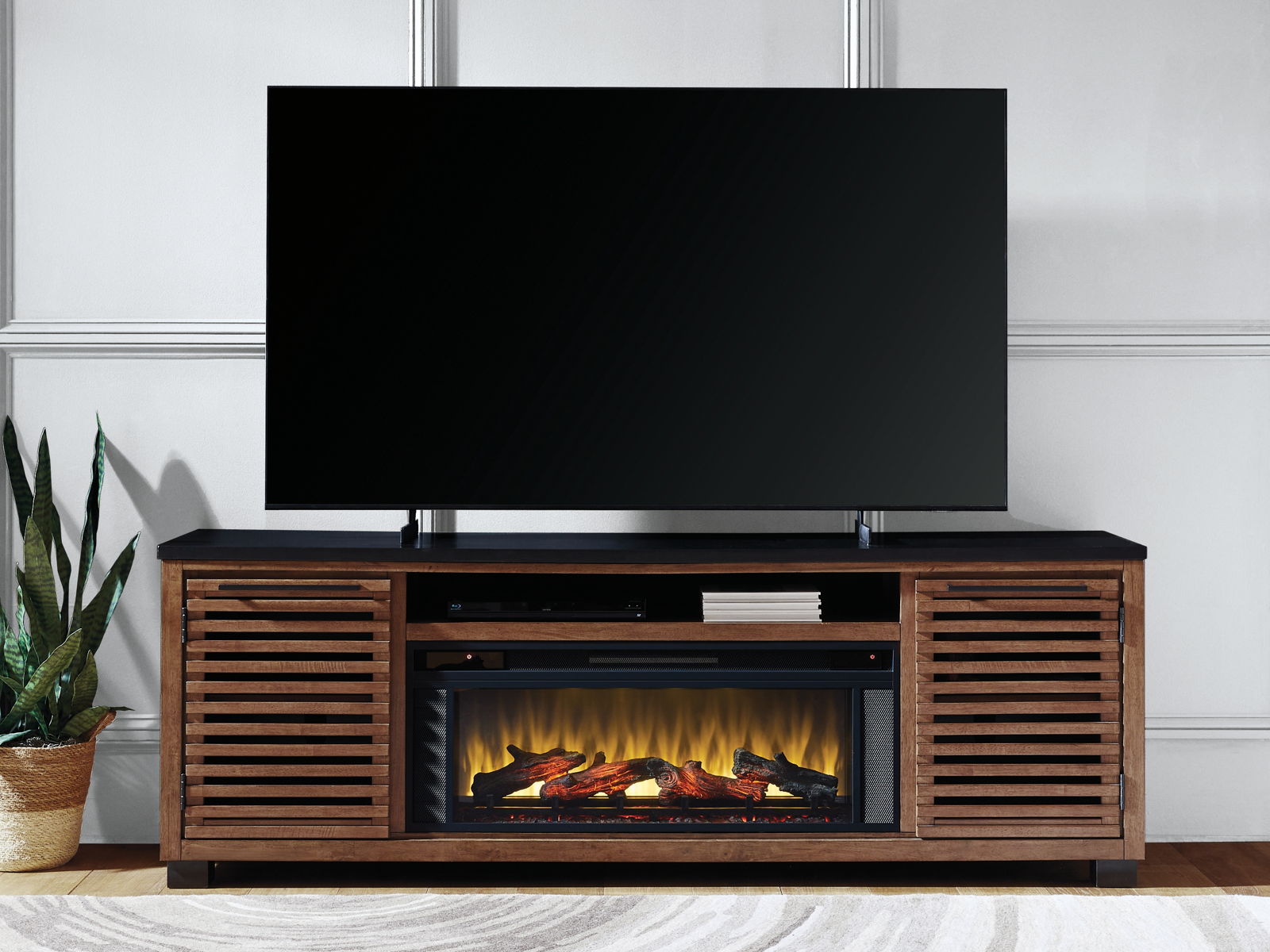 Kallari - TV Stand With Fireplace Option - Image 6