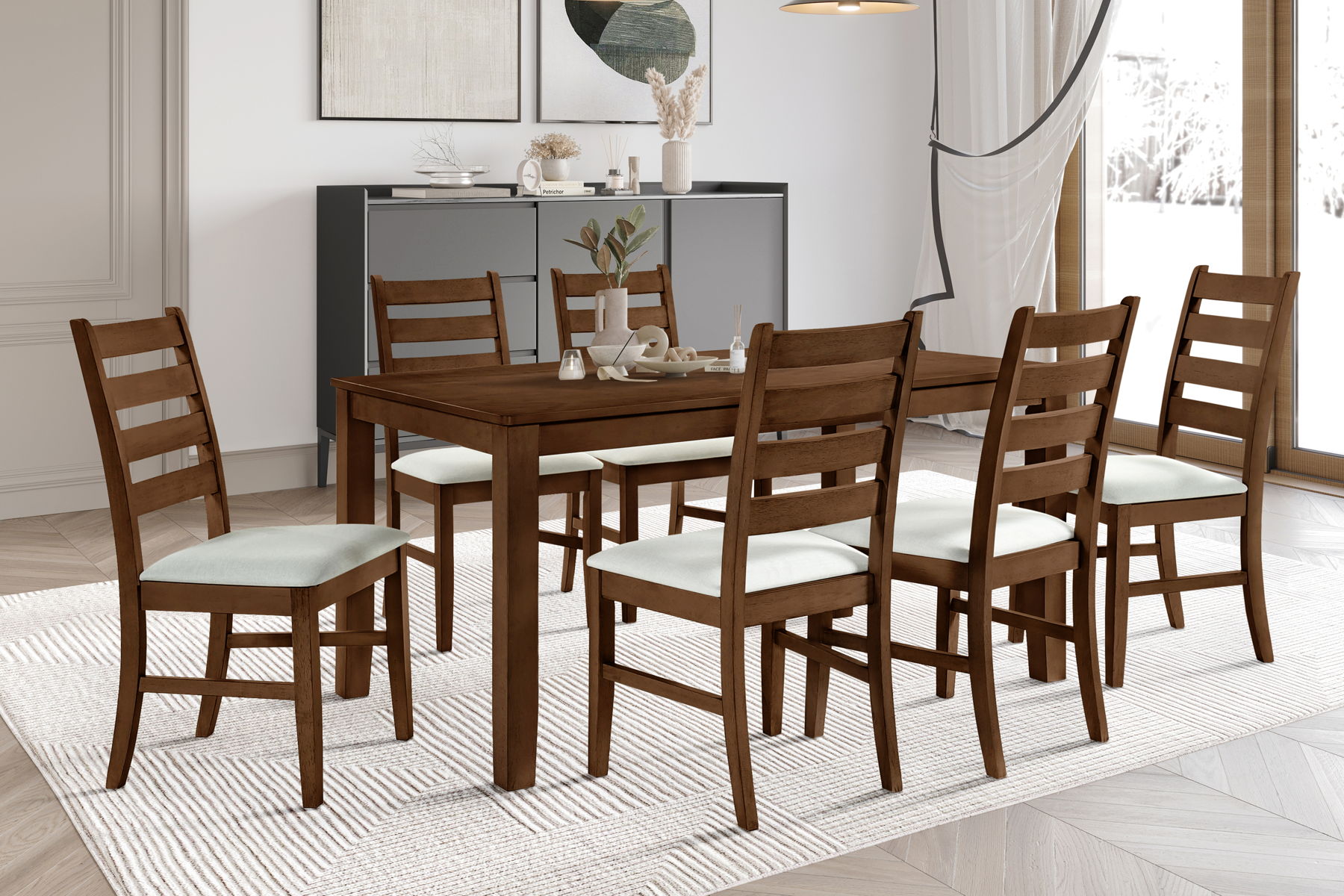Pascal - Rectangle Dining Table Set - Image 12