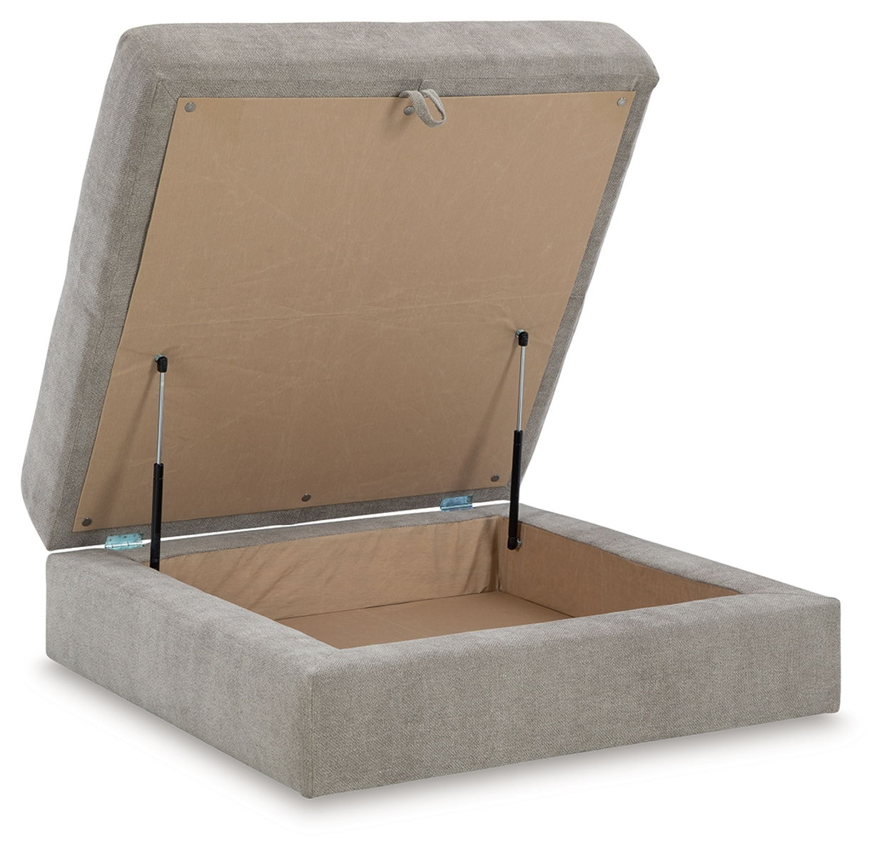 Aslan Court - Ottoman With Storage - Pebble - Image 2