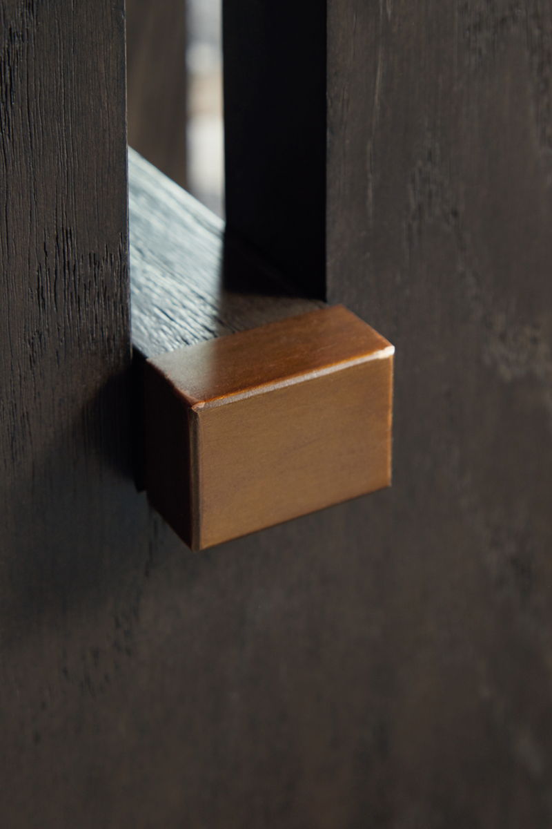 Burkhaus - Rectangular End Table - White / Dark Brown - Image 2