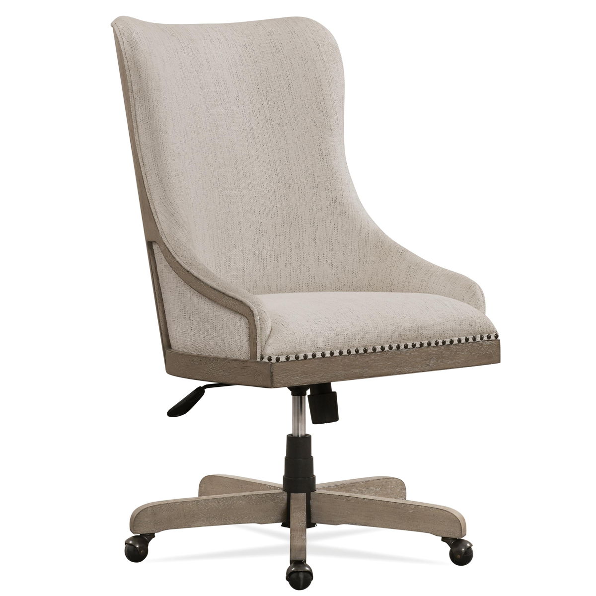 Wimberley - Upholstered Desk Chair - Pearl Silver - Image 5