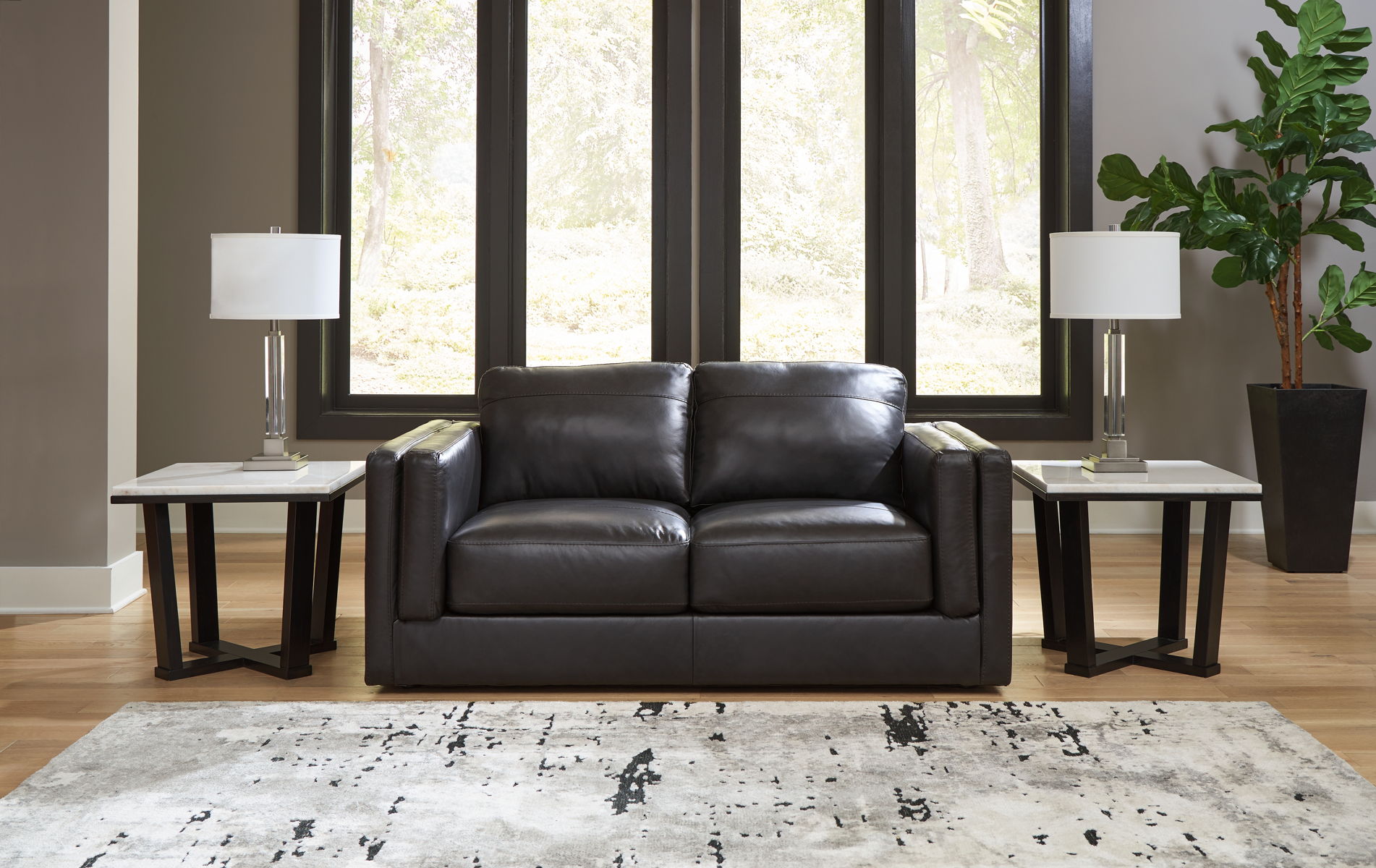 Amiata - Loveseat - Onyx - Image 7
