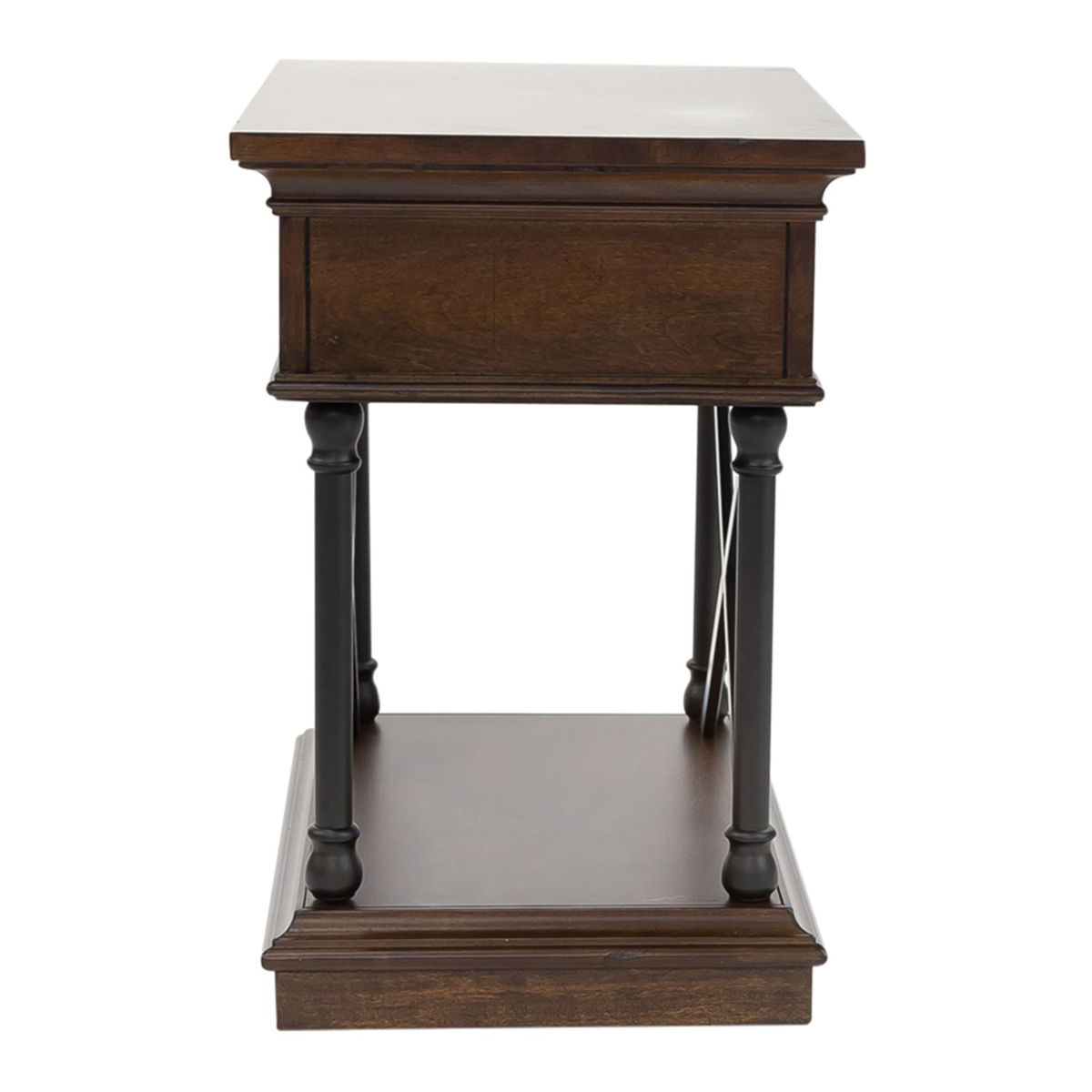 Tribeca - Drawer Chair Side Table - Cordovian Brown - Image 6