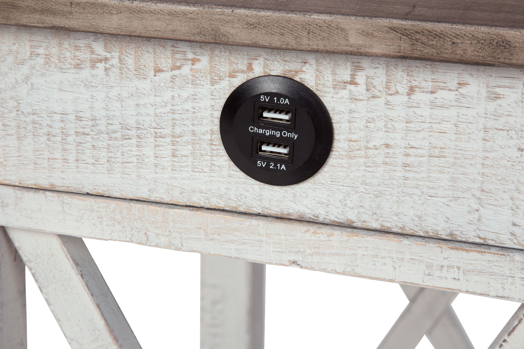 Adalane - Accent Table - White / Gray - Image 8