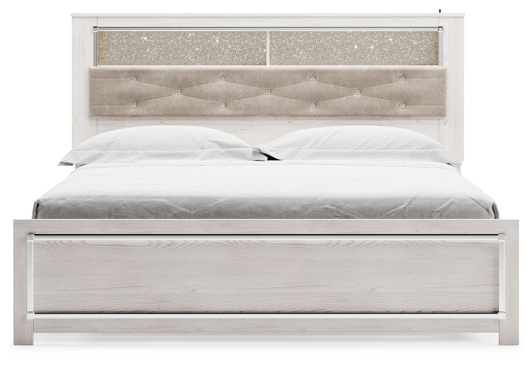 Altyra - King Bookcase Panel Bed - White - Image 5