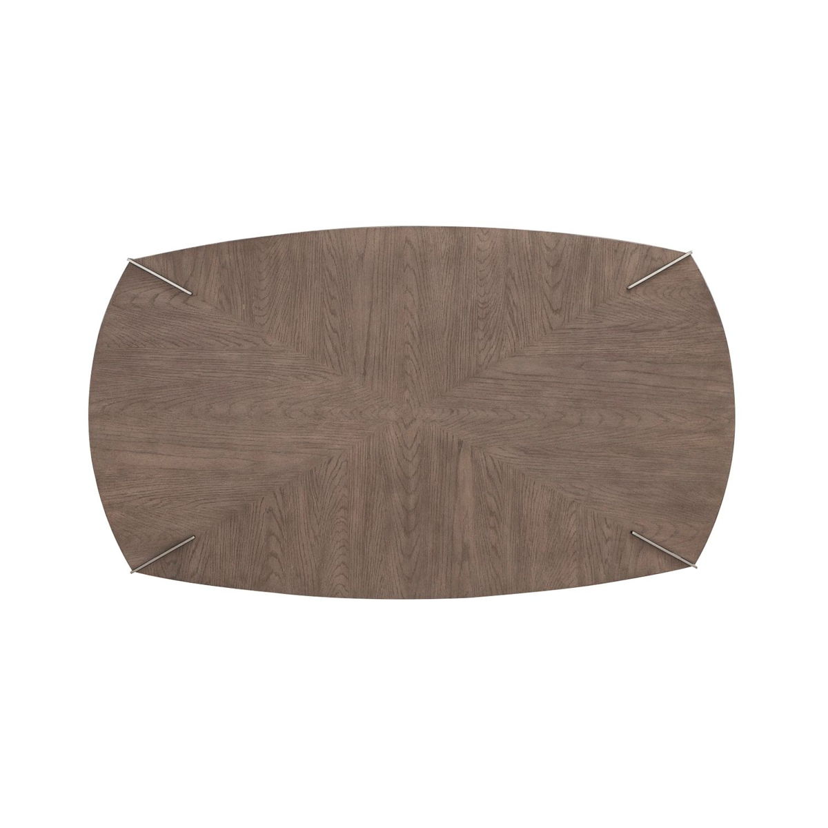 Harlow - Oval Cocktail Table - Sandstone & Satin Nickel - Image 6