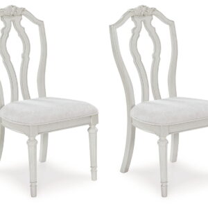 Montelaine - Dining Upholstered Side Chair (Set of 2) - Antique White