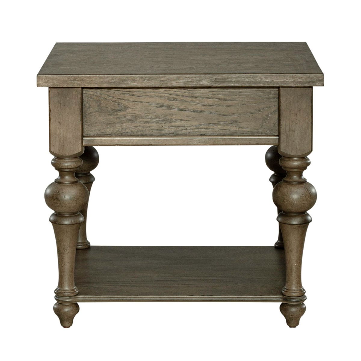 Americana Farmhouse - Drawer End Table - Dusty Taupe - Image 4