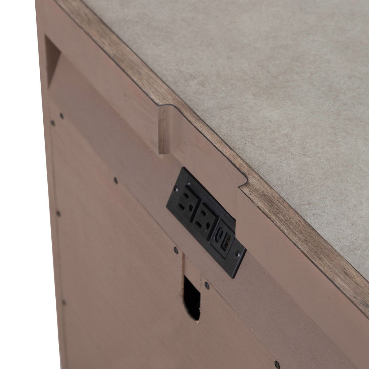 South Bend - Nightstand With Charging Station - Burnished Clay - Image 5