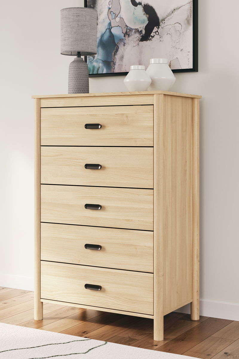 Cabinella - Five Drawer Chest - Tan - Image 5