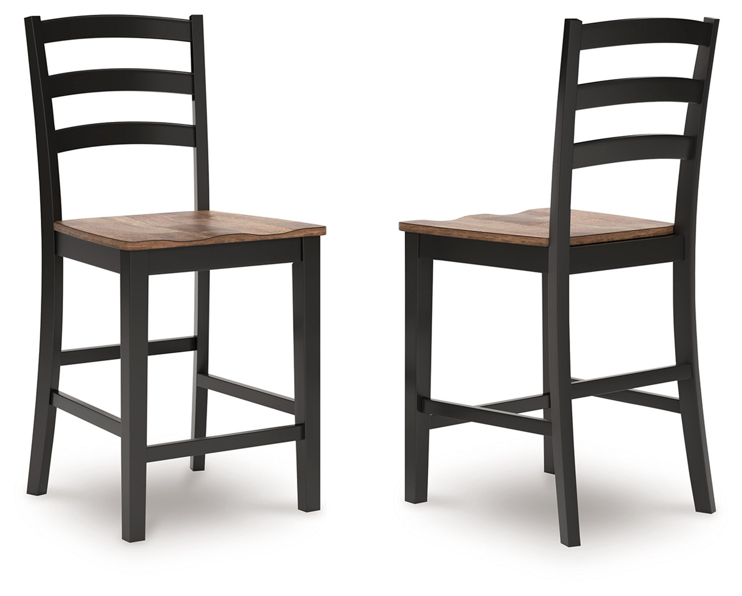 Wildenauer - Barstool (Set of 2) - Brown / Black - Image 5