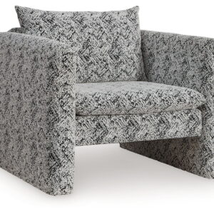 Kenbell - Accent Chair - Black / White