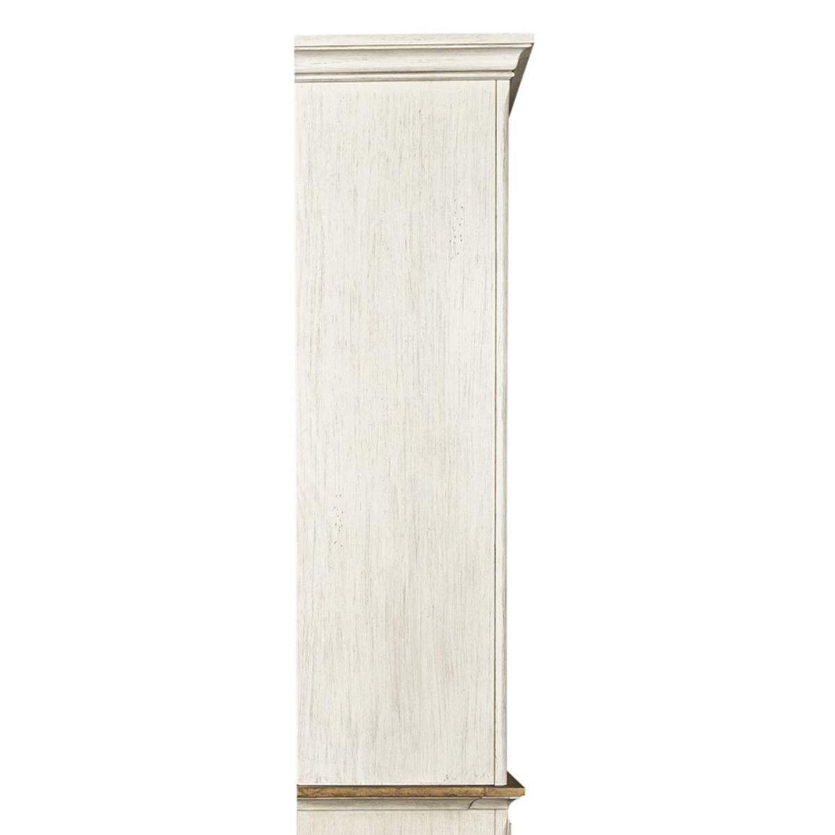 Farmhouse Reimagined - Entertainment Hutch - Antique White / Chestnut Tops - Image 3