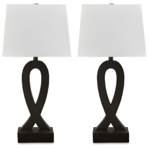 Markellton - Poly Table Lamp (Set of 2) - Black