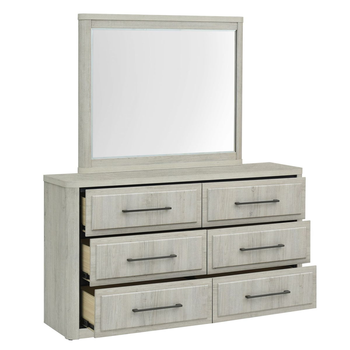 Modern Play - Dresser & Mirror - Natural White - Image 6