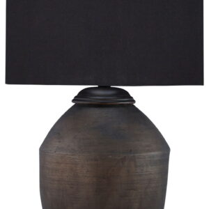 Naareman - Terracotta Table Lamp - Metallic Black