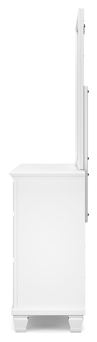 Fortman - Dresser And Mirror - White - Image 3