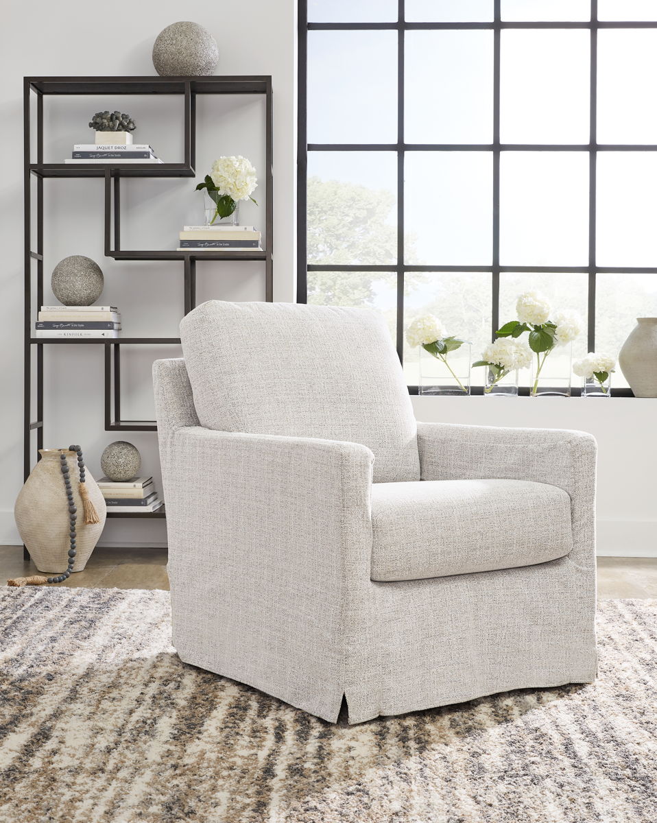 Nenana Next-Gen Nuvella - Swivel Glider Accent Chair - Image 8