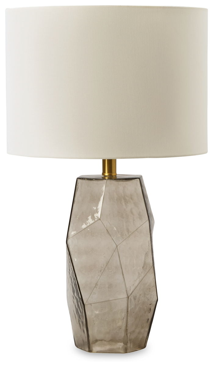 Taylow - Glass Table Lamp - Gray