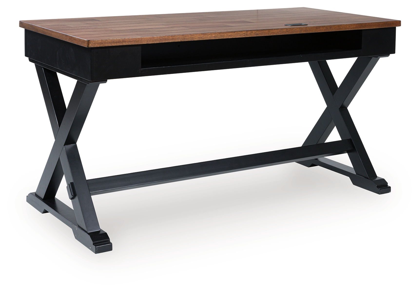 Wildenauer - Home Office Desk - Brown / Black - Image 3