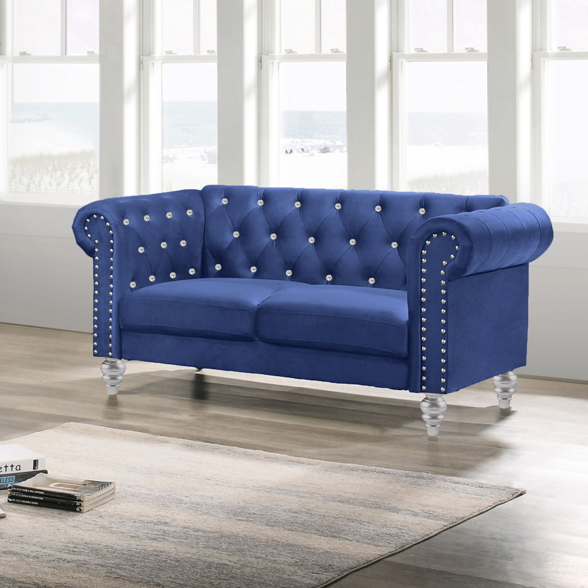 Emma - Crystal Loveseat - Image 2