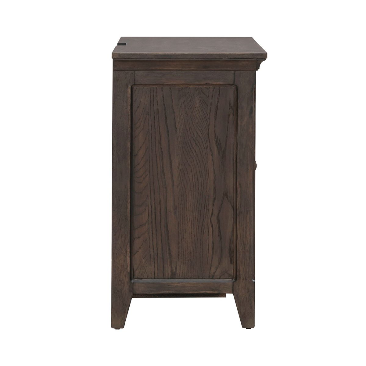 Paradise Valley - 2 Door Bedside Chest With Charging Station - Dark Brown - Image 6