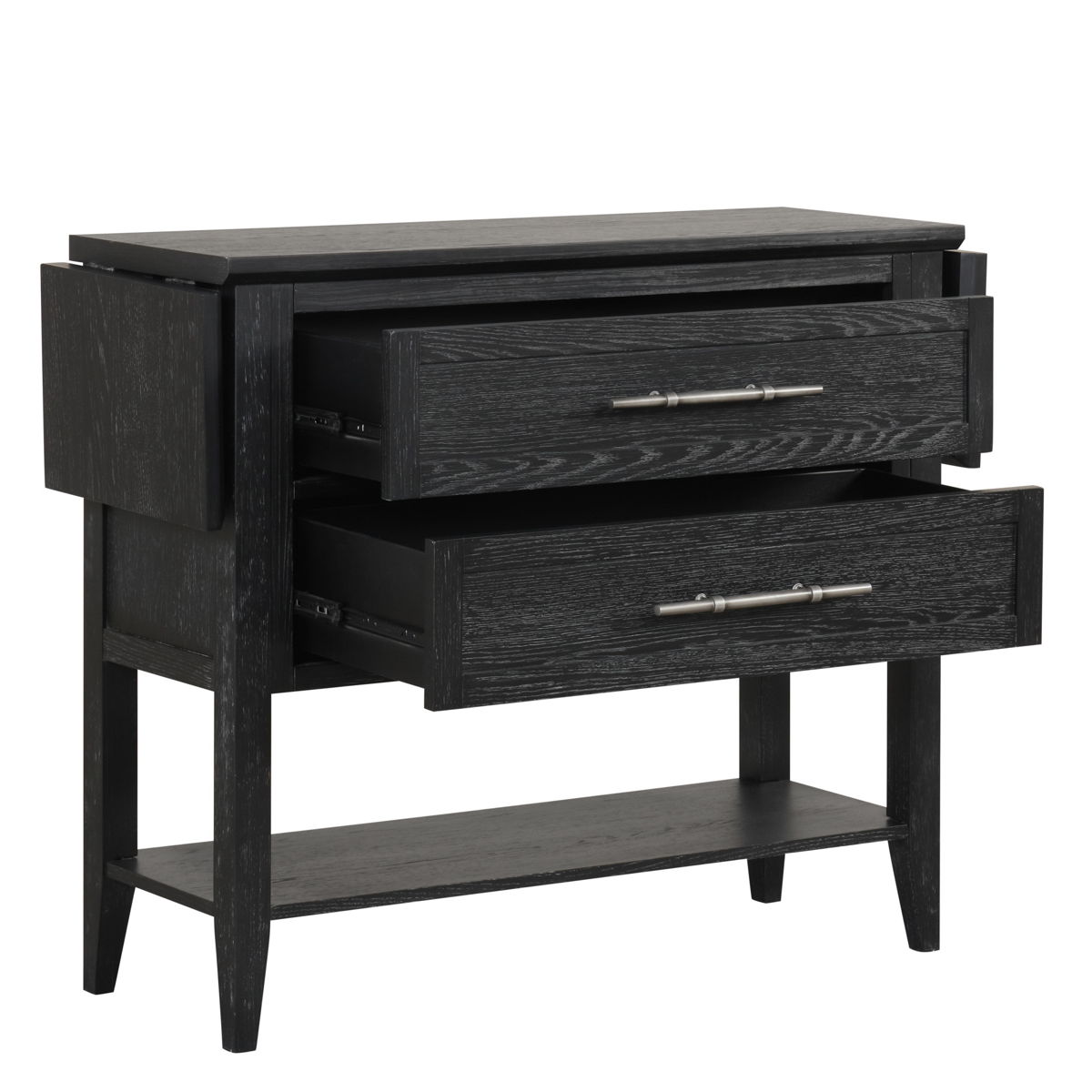 Sable Crest - Drop Leaf Server - Black - Image 3