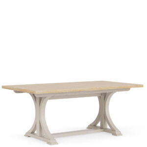 Glenndale - Rectangle Dining Table - Aged White / Wheat