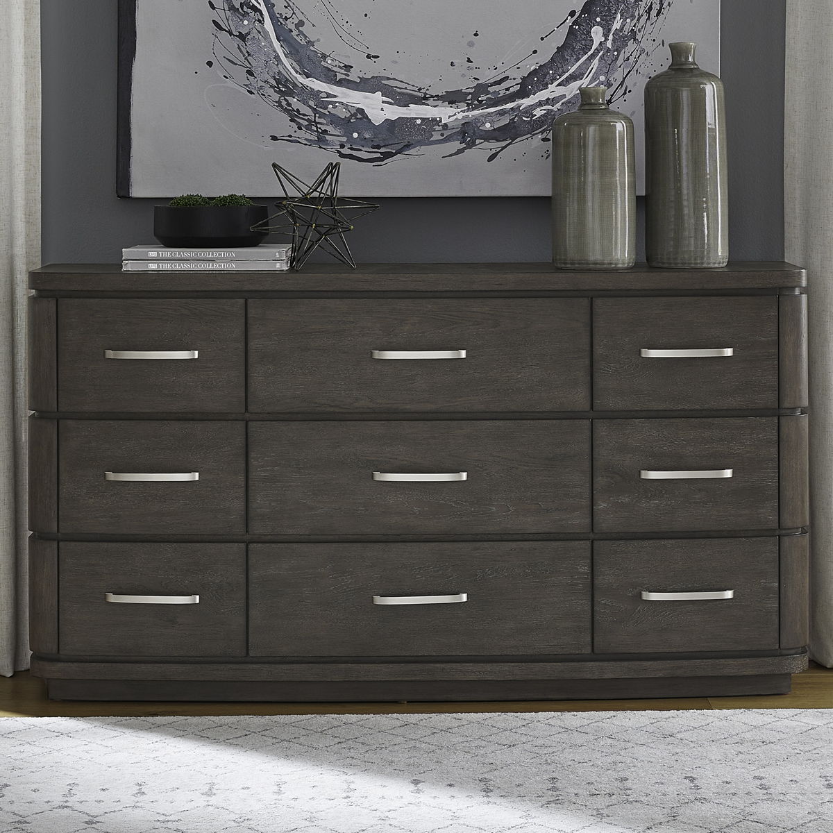 Cascade Falls - 9 Drawer Dresser - Satin Espresso