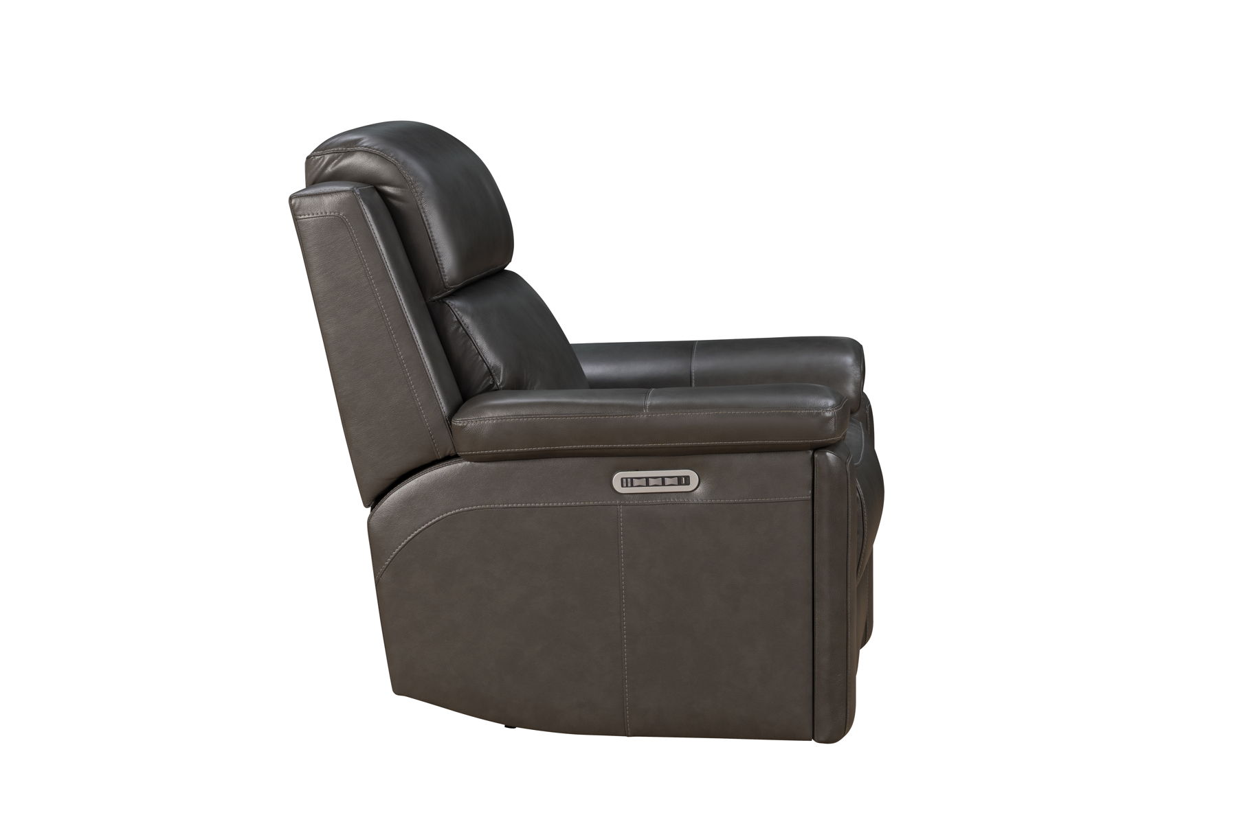 Leon - Power Recliner With Power Headrest, Power Lumbar, Heat And Massage - Smokey Gray - Image 2