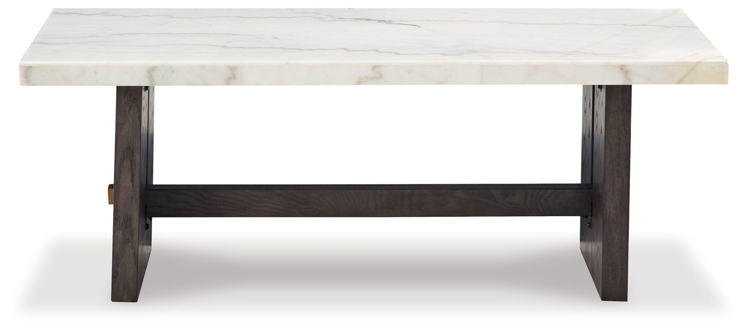 Burkhaus - Rectangular Cocktail Table - White / Dark Brown - Image 5