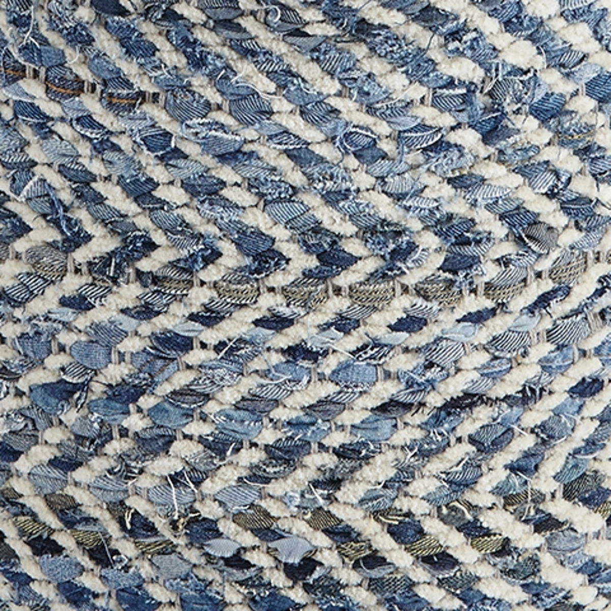 Chevron - Pouf - Blue - Image 3