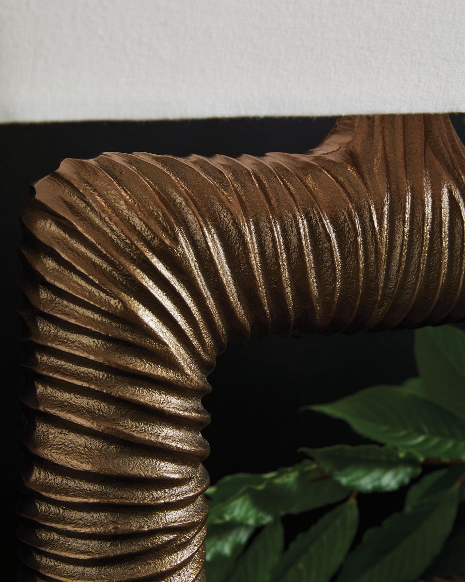 Garronby - Metal Table Lamp - Antique Brass Finish - Image 4