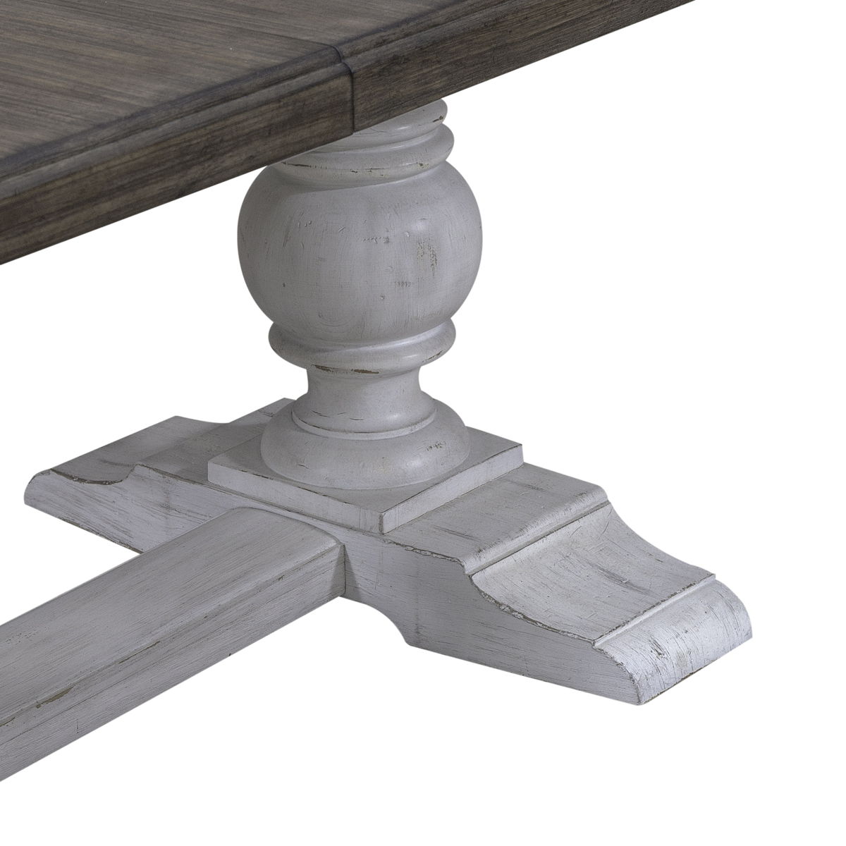 River Place - Trestle Table - Riverstone White & Tobacco - Image 8