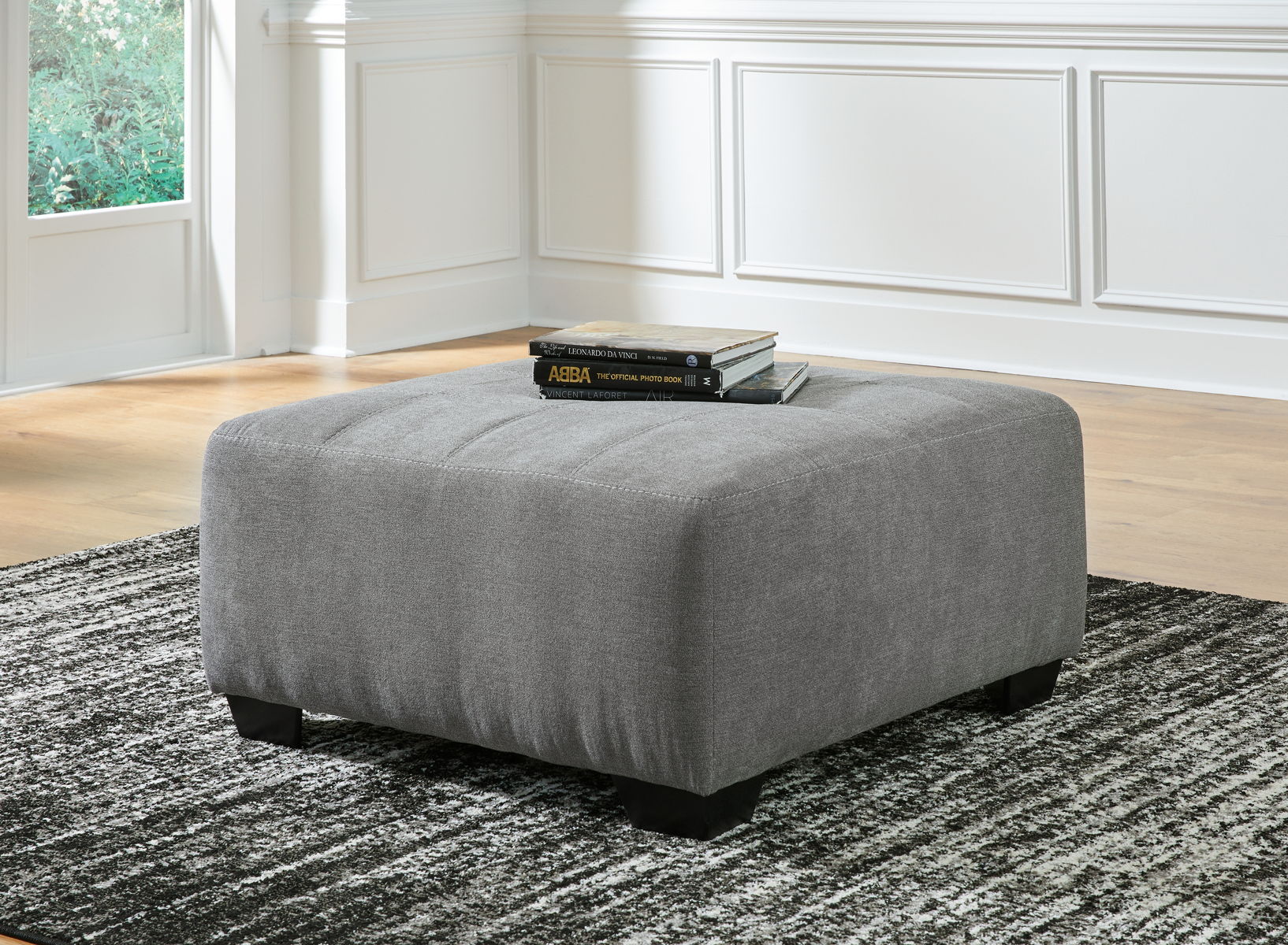 Birkdale Court - Oversized Accent Ottoman - Gray - Image 2