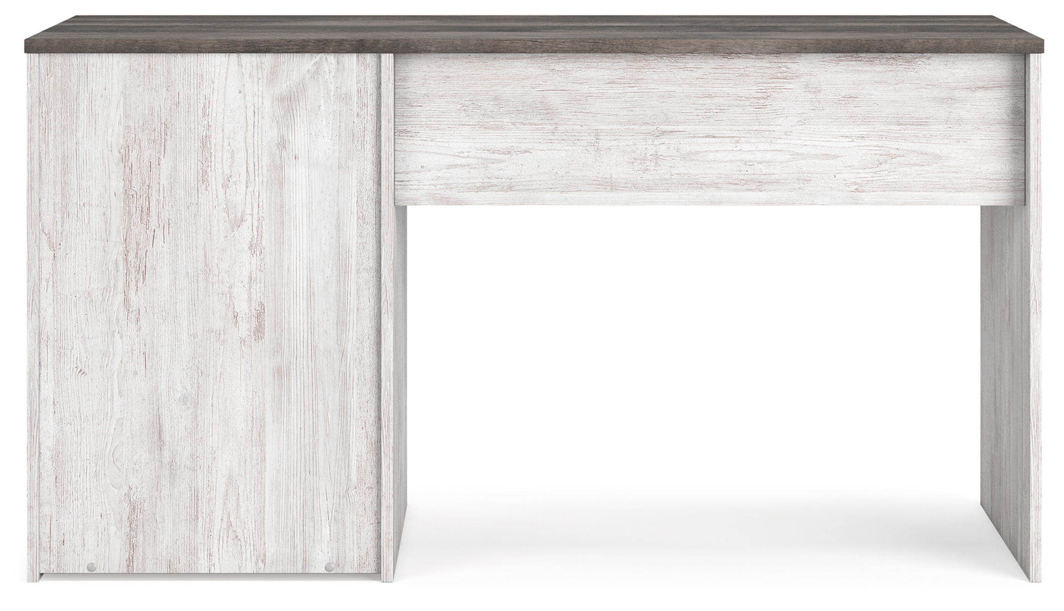 Shawburn - Home Office Desk - White / Dark Charcoal Gray - Image 11