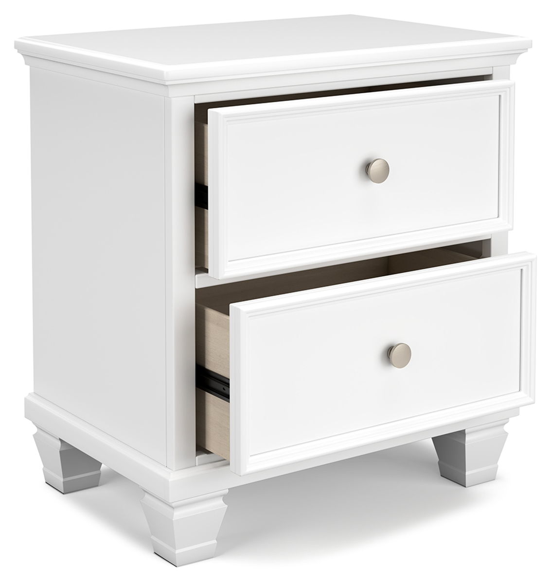 Fortman - Two Drawer Night Stand - White - Image 4