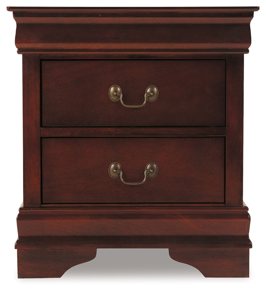 Alisdair - Two Drawer Night Stand - Reddish Brown - Image 3
