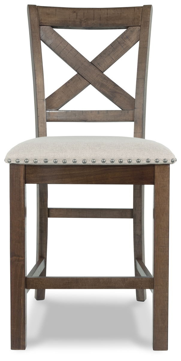 Moriville - Upholstered Barstool (Set of 2) - Beige - Image 3