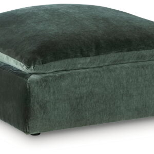 Carriage View - Oversized Accent Ottoman - Jade