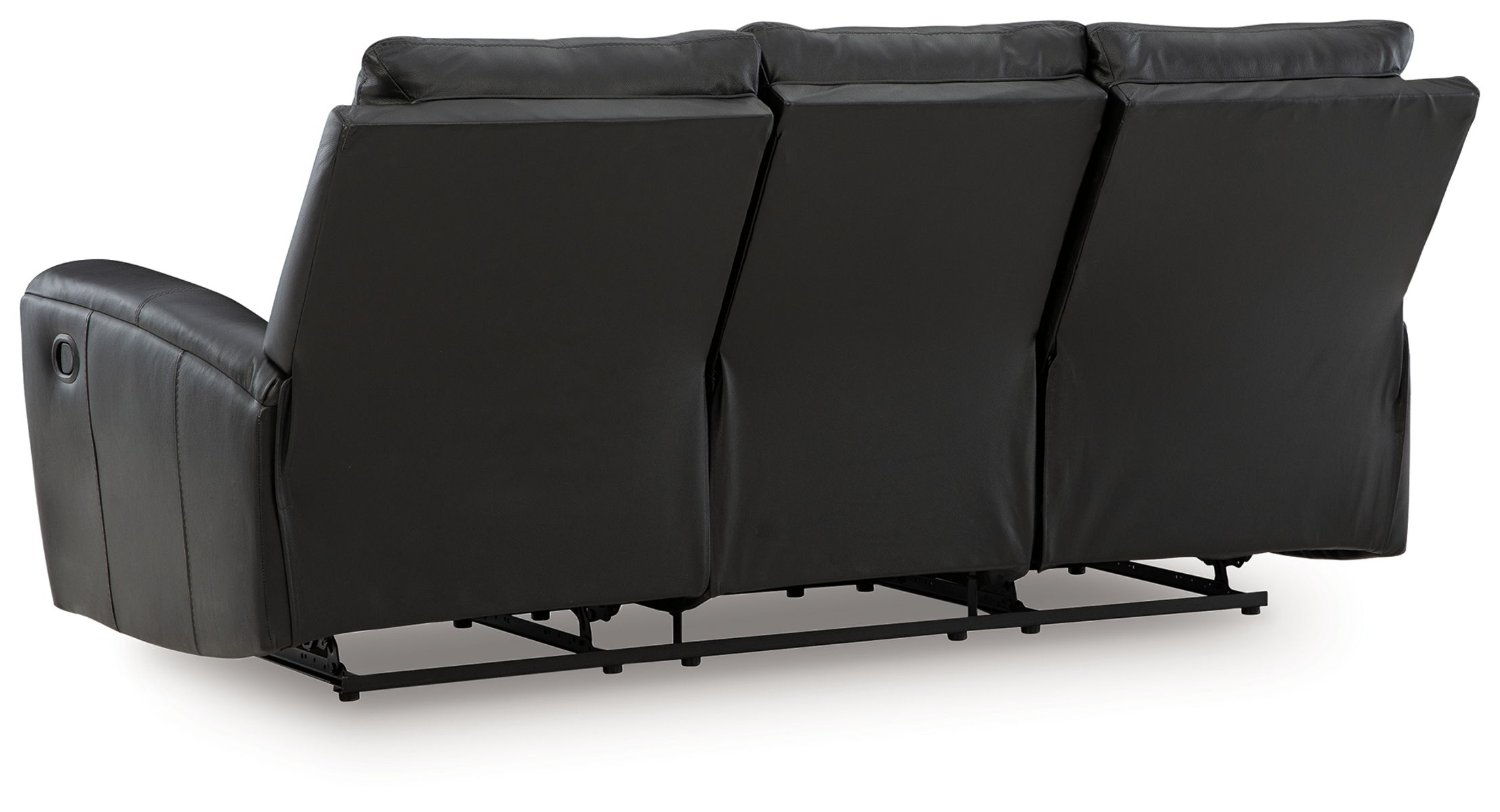 Glossmore - Reclining Sofa - Black - Image 7