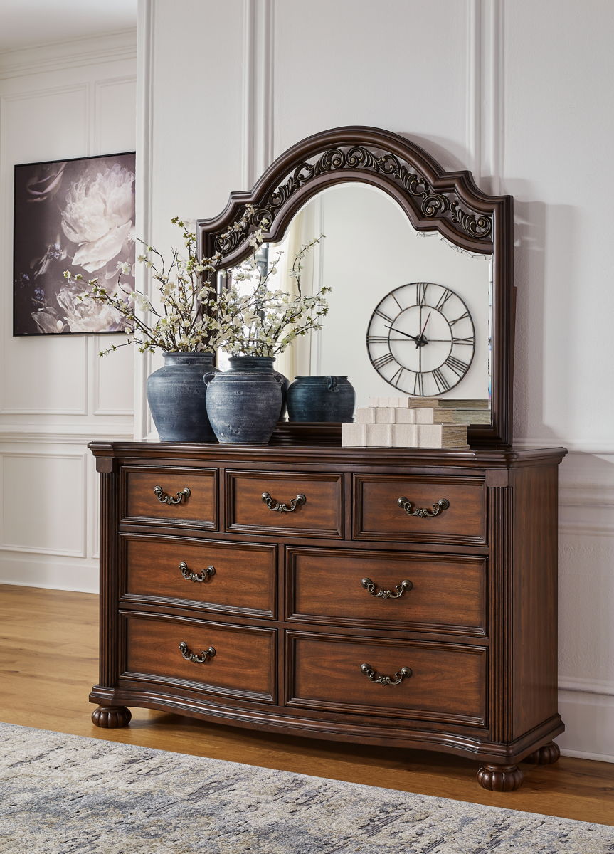 Lavinton - Dresser And Mirror - Brown - Image 2