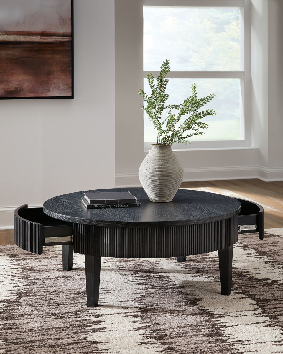 Marstream - Round Cocktail Table - Black - Image 3